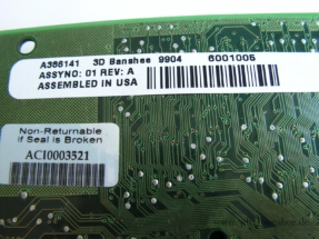 Ensoniq 3D Banshee (Vanguard Memory) - Label